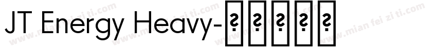 JT Energy Heavy字体转换